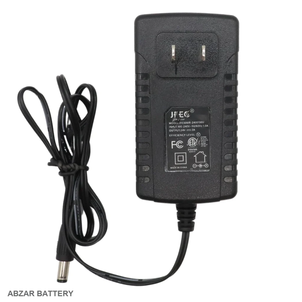 آداپتور 24 ولت 2 آمپر JFEC 24 V برای دستگاه‌های سازگار با آداپتور عمومی