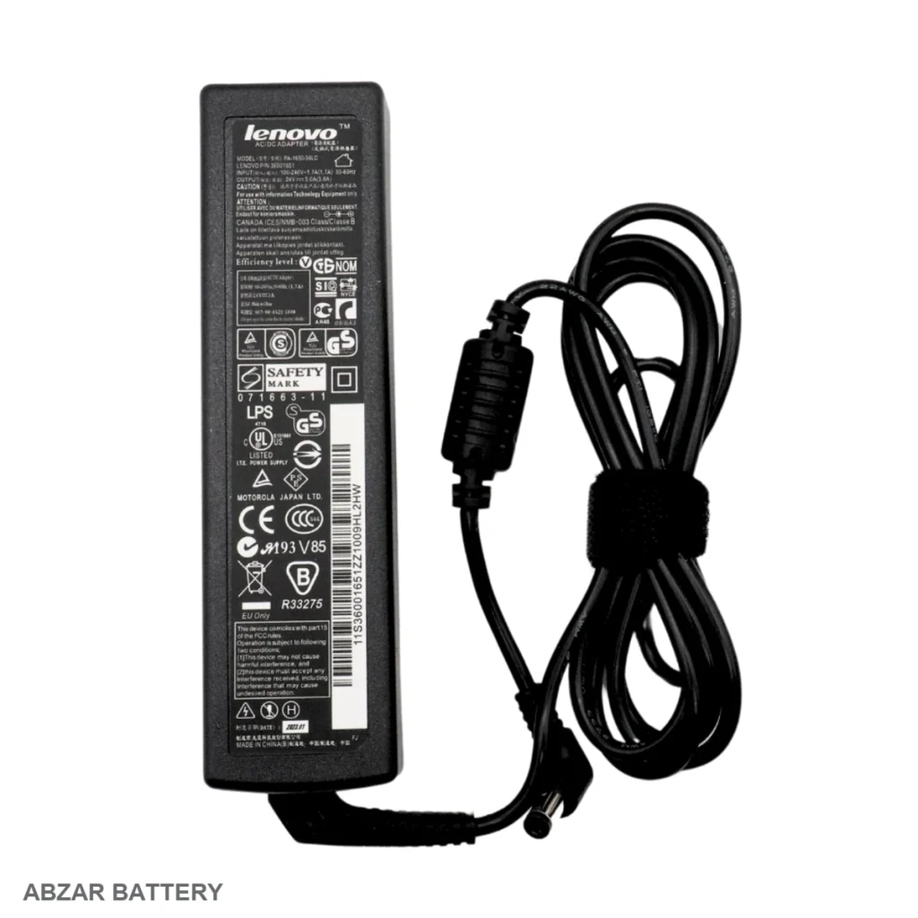 آداپتور 24 ولت 3 آمپر LENOVO 24 V برای دستگاه‌های سازگار با آداپتور عمومی