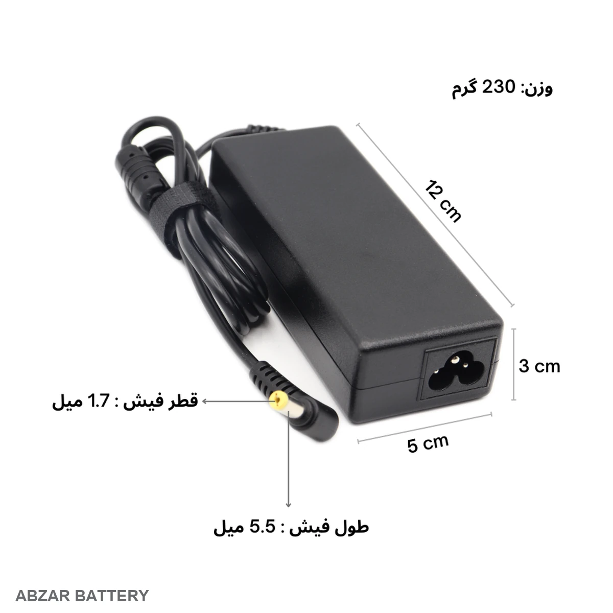 شارژر لپ تاپ ایسر 19 ولت 4.74 آمپرACER تصویر 3 برای لپتاپ سازگار با همین ولتاژ، جریان و سوکت