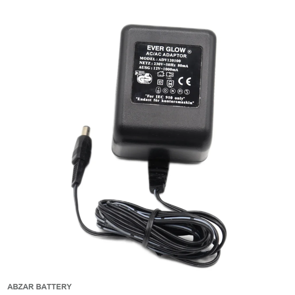 آداپتور ترانسی 12 ولت 1 آمپر AC 12 V برای دستگاه‌های سازگار با آداپتور ترانسی