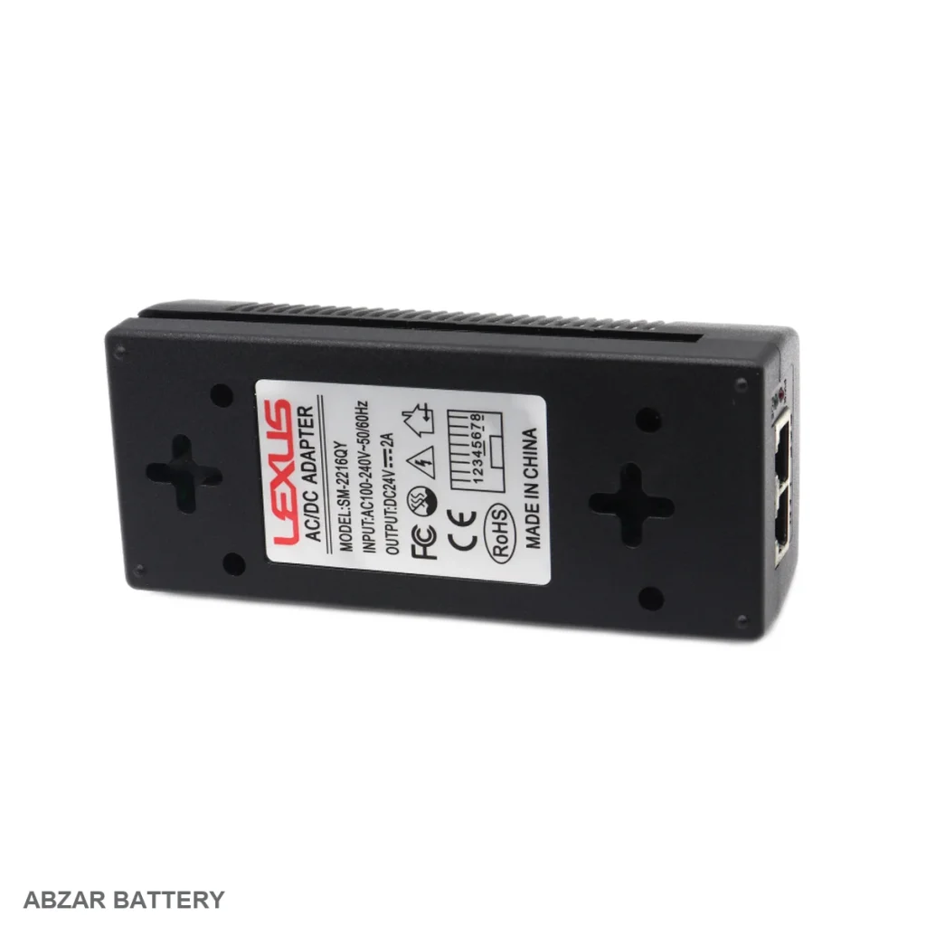 آداپتور POE 24v 2a لکسوس 24v برای مودم، روتر یا تجهیزات شبکه سازگار