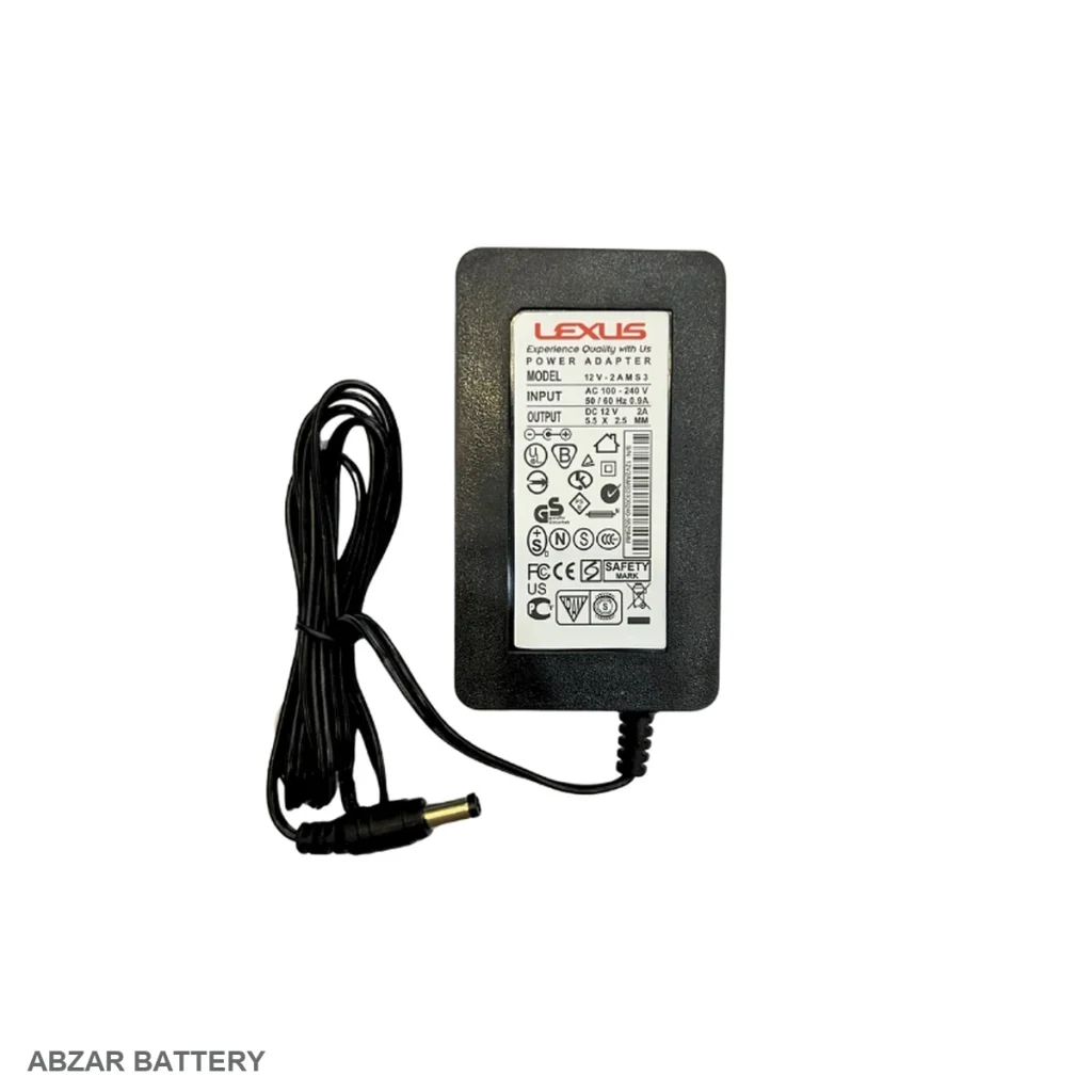 آداپتور 12 ولت 2 آمپر رومیزی گرید A 12 V برای دستگاه‌های سازگار با آداپتور عمومی