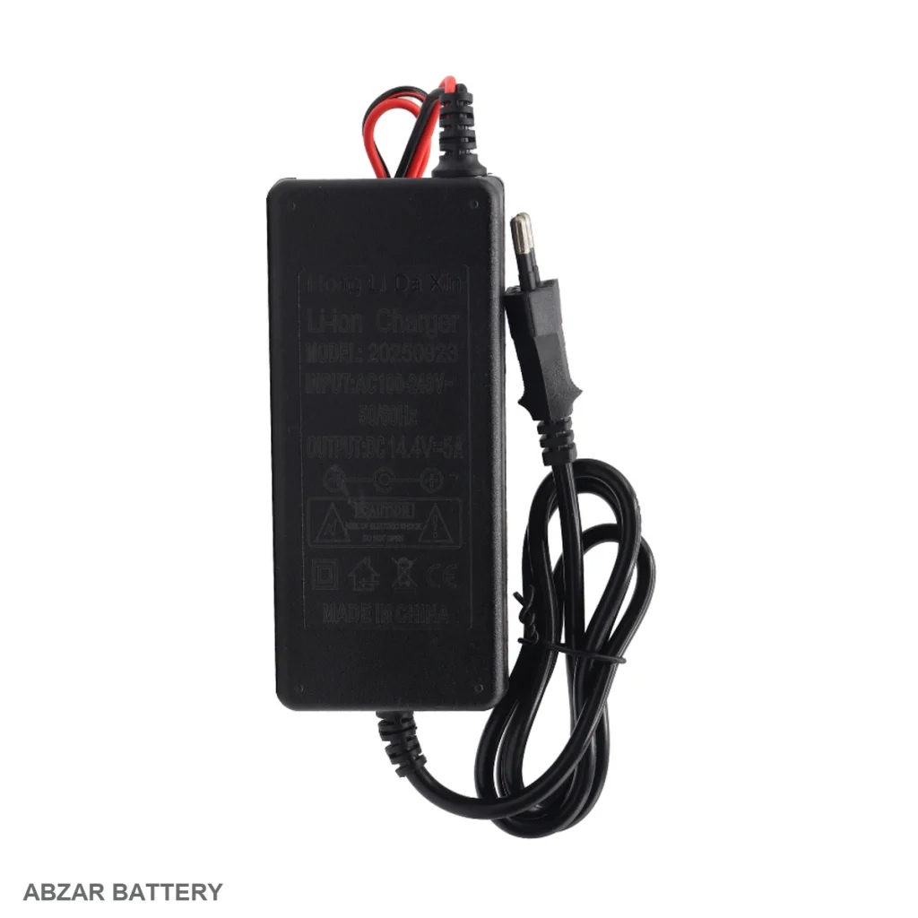 شارژر 14.4 ولت 5 آمپر 14.4 V برای شارژ باتری سیلد اسید سازگار
