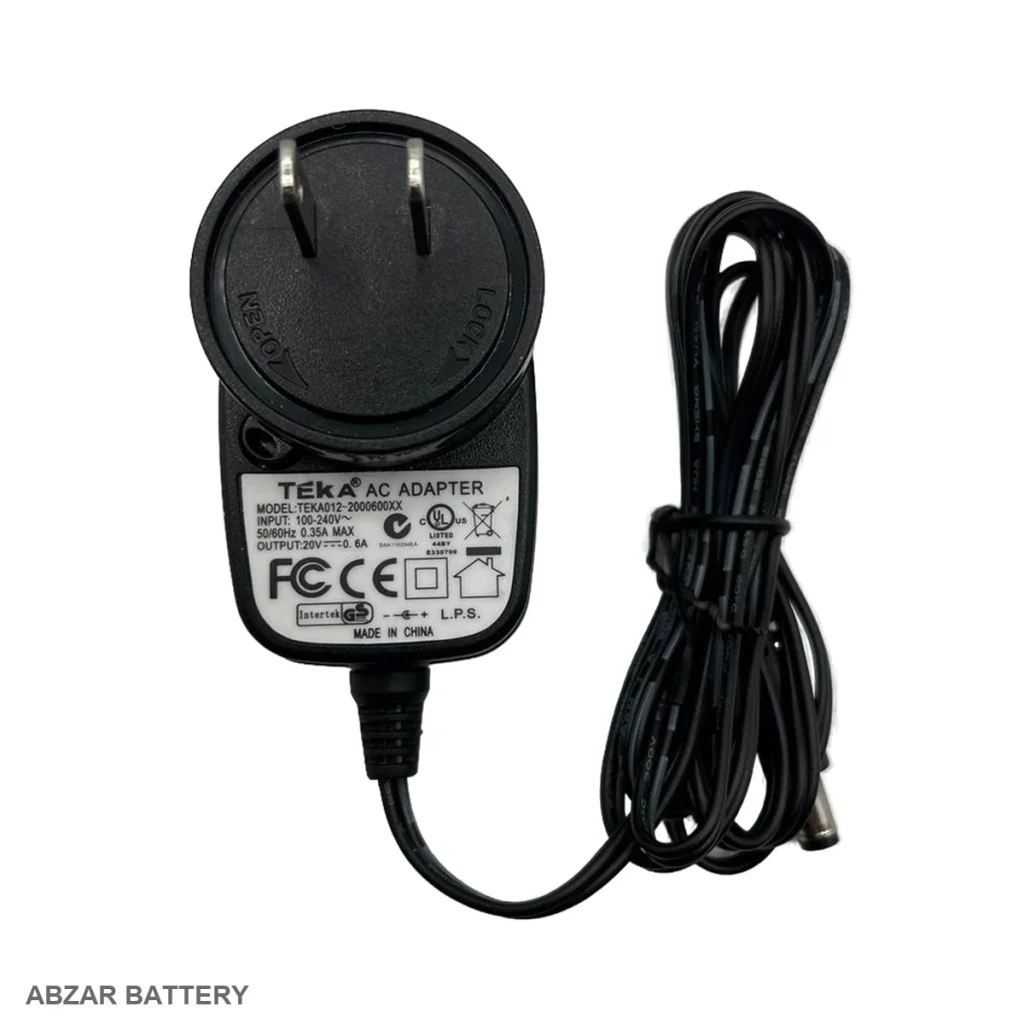 شارژر جارو شارژی 20ولت 600 میلی آمپر 20V برای شارژ باتری لیتیوم‌یون سازگار