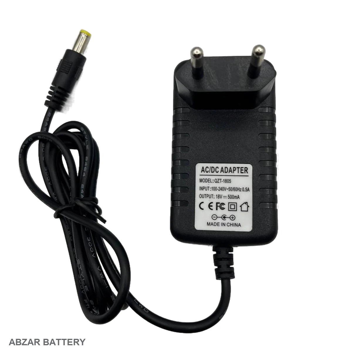 شارژر جارو شارژی 18 ولت 500 میلی آمپر 18 V برای شارژ باتری لیتیومیون سازگار